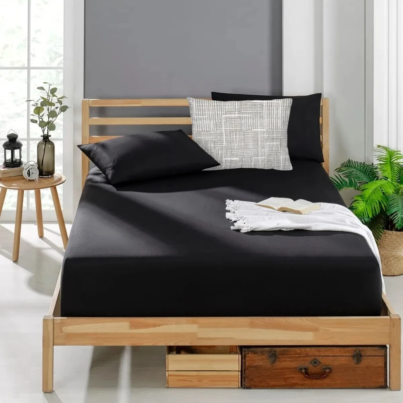 سرویس ملحفه یک نفره 3 تکه نوپه هوم مدل A23 N77 مینیمال با روبالشی سه بعدی