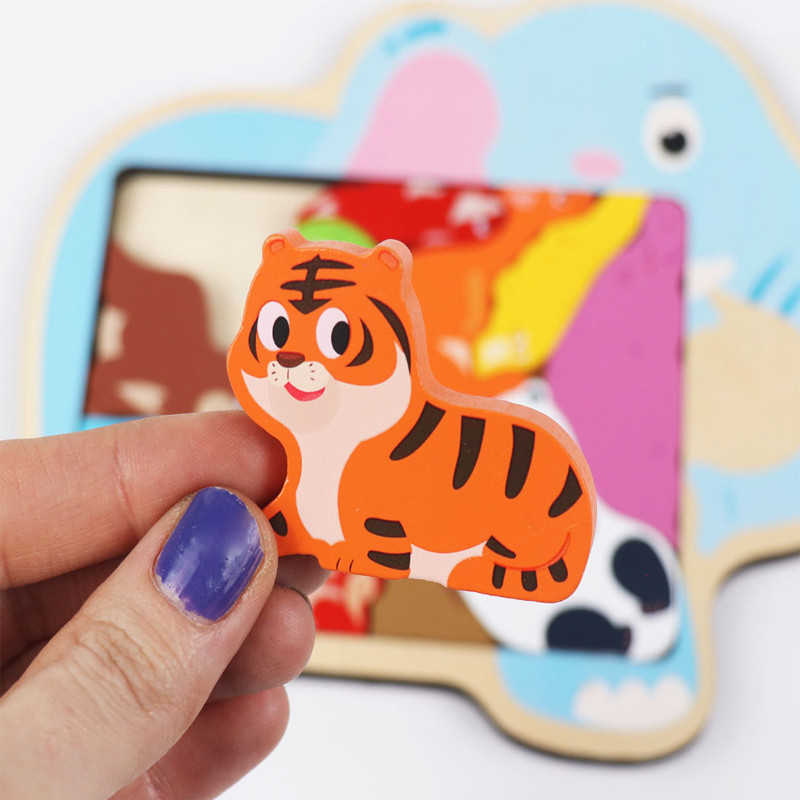 پازل آموزشی مدل کاتامینوی چوبی طرح حیات وحش