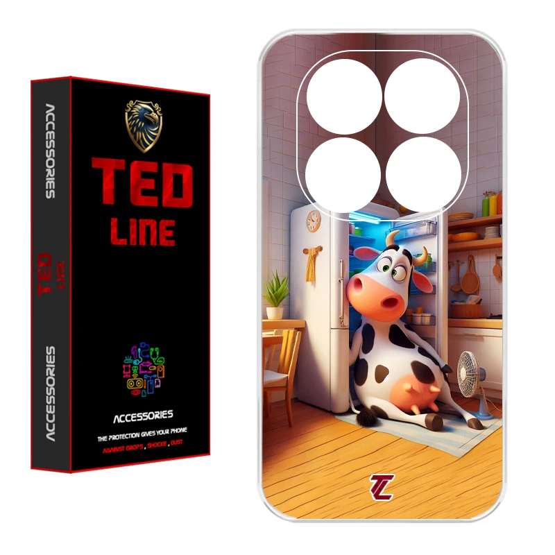 کاور تدلاین طرح گاو کد 1168 مناسب برای گوشی موبایل شیائومی Poco X7 / Redmi Note 14 Pro 4G