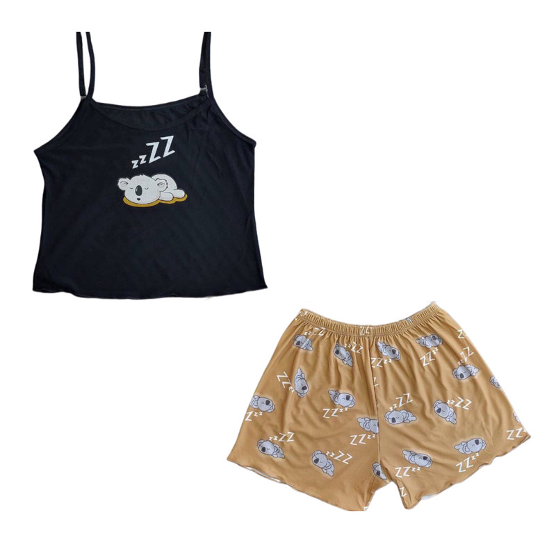 ست تاپ و شلوارک زنانه مدل کوآلا