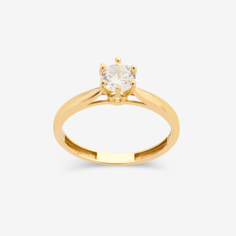 انگشتر طلا 18 عیار زنانه طلای صداقت مدل 009 سایز 53