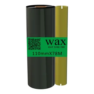 ریبون پرینتر لیبل زن مدل Wax 110mmx75m