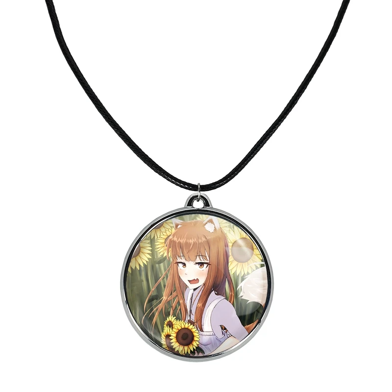 گردنبند خندالو مدل هولو انیمه ادویه و گرگ کد 3612336124