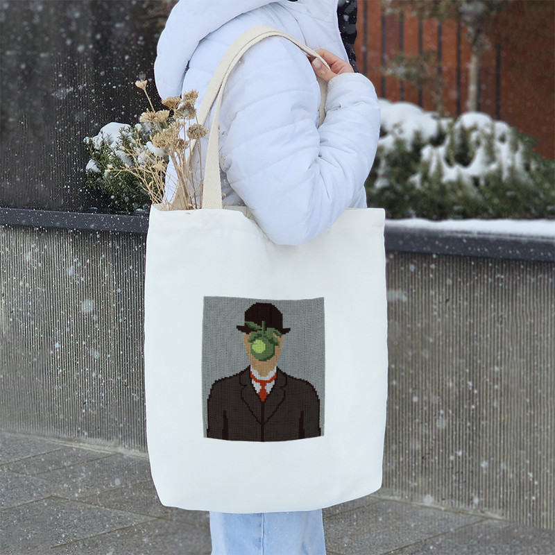 ساک خرید خندالو طرح نقاشی پسر انسان کد 10326