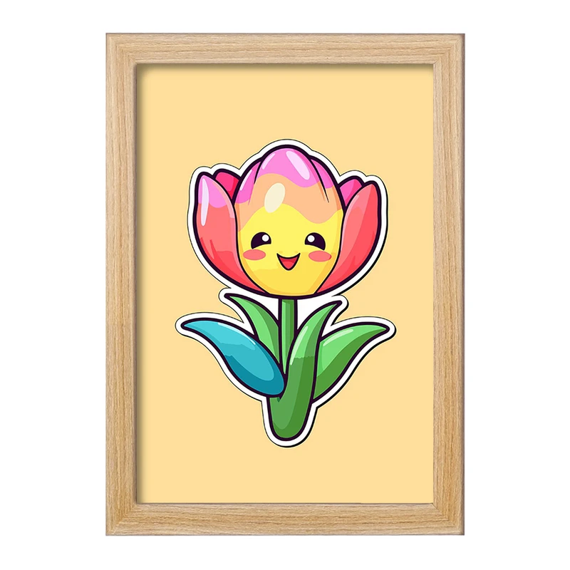 تابلو خندالو مدل گل و گیاه کد 36631