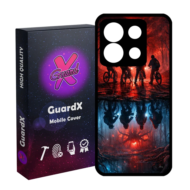 کاور گارد ایکس طرح Stranger Things مدل 10914 مناسب برای گوشی موبایل شیائومی Redmi Note 13 5G
