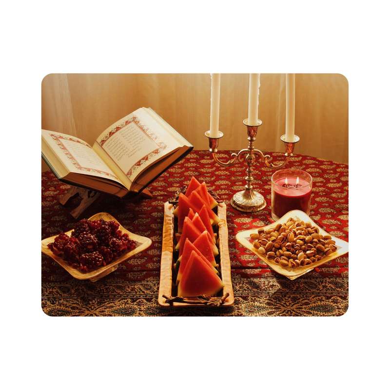 ماوس پد اطلس آبی طرح شب یلدا  مدل T7310