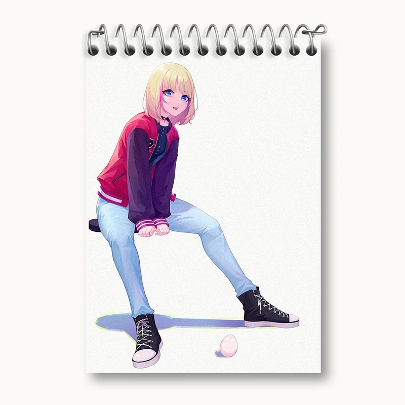 دفتر یادداشت 50 برگ خندالو مدل ریکا انیمه واندر اگ پرایورتی کد 34035