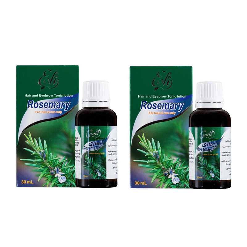لوسیون تقویت کننده مو و ابرو الیس مدل رزماری حجم 30 میلی لیتر مجموعه 2 عددی
