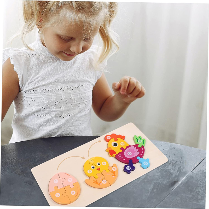 پازل آموزشی مدل جورچین مراحل رشد خروس