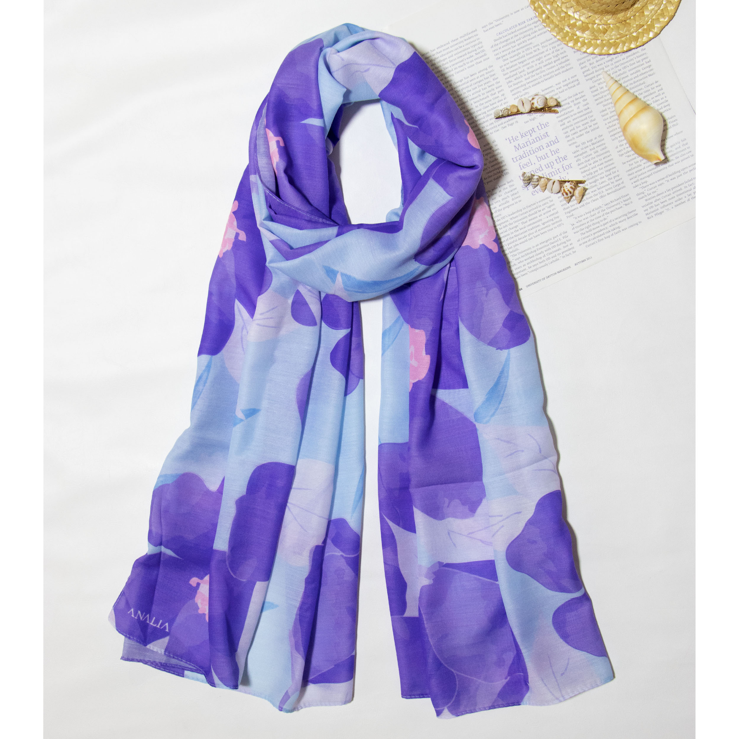 شال زنانه مدل نخی تابستانه مزونی کد ana-1430