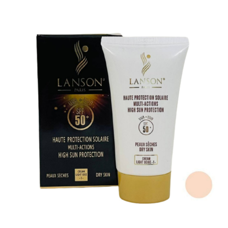 کرم ضد آفتاب رنگی لانسون SPF50 مدل مولتی اکشن شماره 1 محافظ UVA ،UVB، مناسب پوست خشک حجم 40 میلیلیتر کرم ضد آفتاب رنگی لانسون SPF50 مدل مولتی اکشن شماره 1 محافظ UVA ،UVB، مناسب پوست خشک حجم 40 میلیلیتر