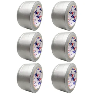 چسب پهن برزنتی استار بلو مدل SB-25Y عرض 5 سانتی متر مجموعه 6 عددی