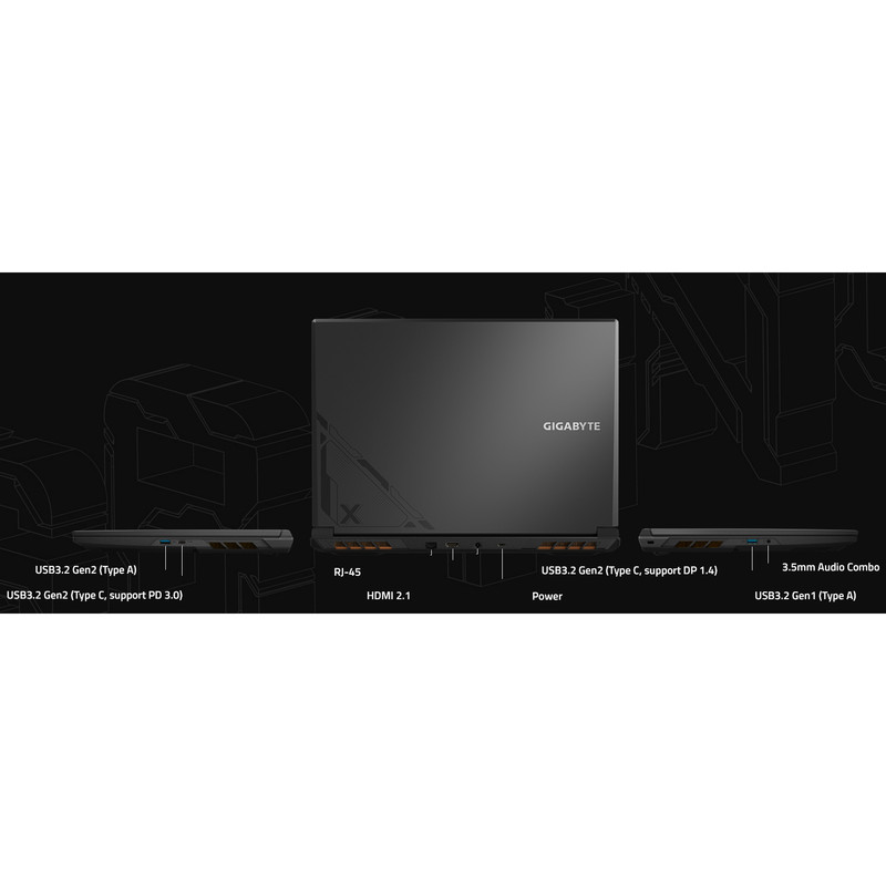 لپ تاپ 16 اینچی گیگابایت مدل G6X 9MG-i7 13650HX-16GB DDR5 4800MHz-1TB SSD-RTX4050 6GB-FHD 165Hz