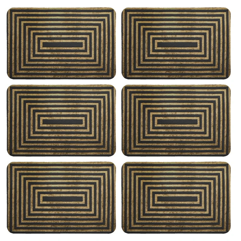 زیربشقابی طرح کلاسیک کد 8906 بسته 6 عددی 