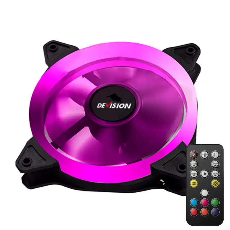 فن کیس دیویژن مدل 12025L ARGB-PWM بسته 3 عددی