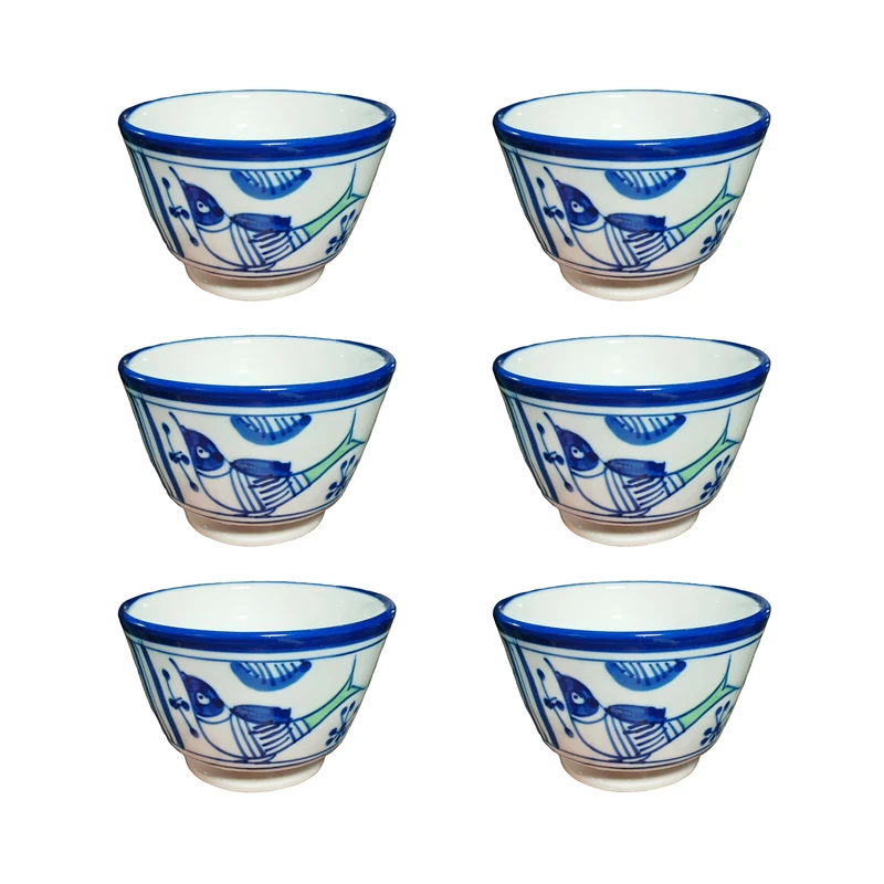 پیاله مدل مرغی بسته 6 عددی