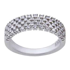   انگشتر نقره زنانه بازرگانی میلادی کد AWR-315