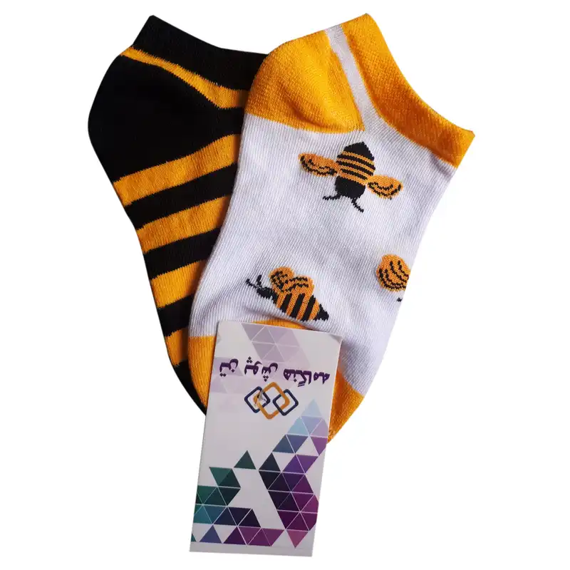 جوراب بچگانه تن پوش هنگامه مدل زنبور Bz01