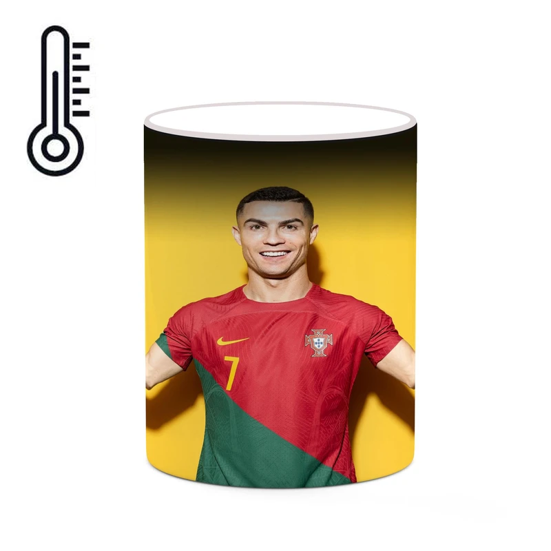 ماگ حرارتی کاکتی طرح Ronaldo رونالدو مدل mgh43030