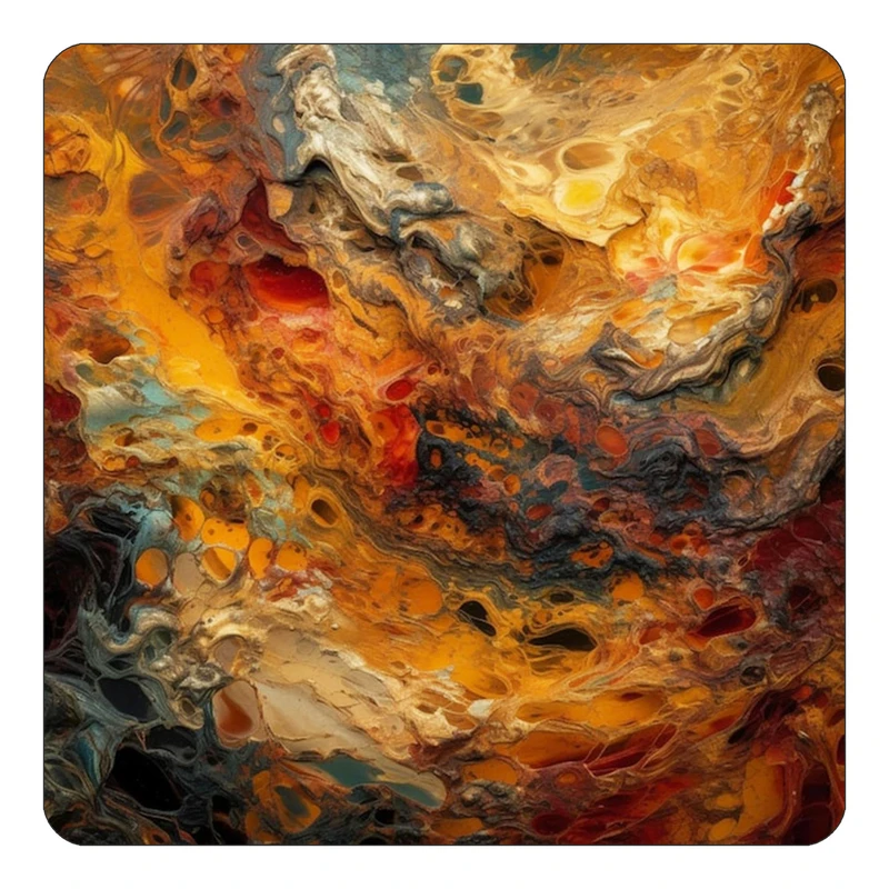 مگنت کاکتی طرح نقاشی رنگ روغن مدل mp69963