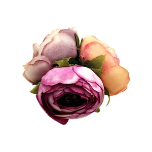 گیره مو زنانه مدل گل پیونی کد SNG255-5