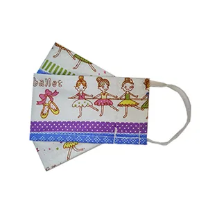 ماسک پارچه ای بچگانه مدل سه بعدی طرح عروسکی