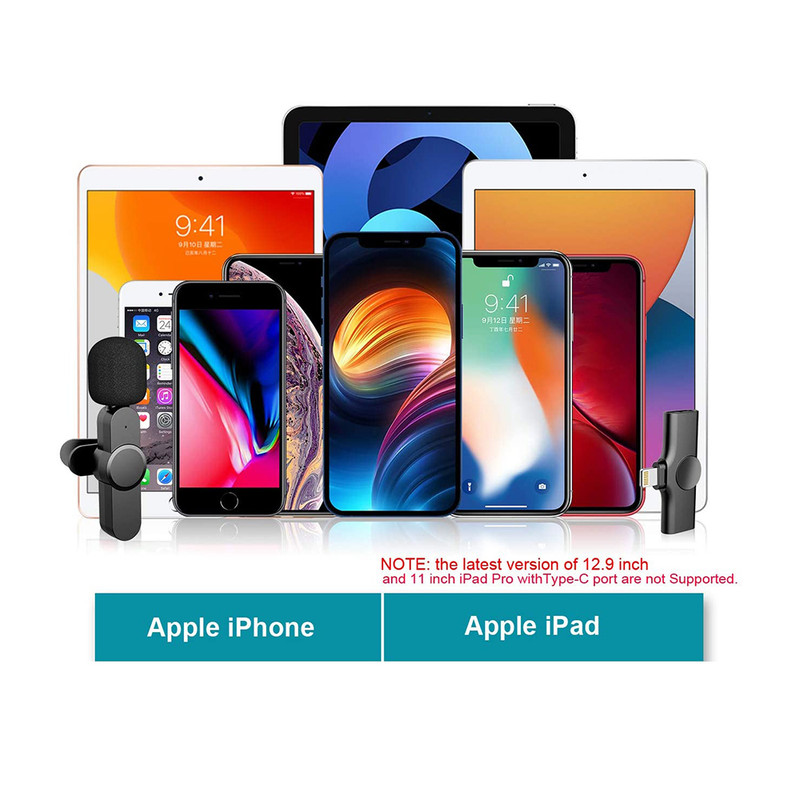 میکروفن یقه ای مدل Wireless Lightning