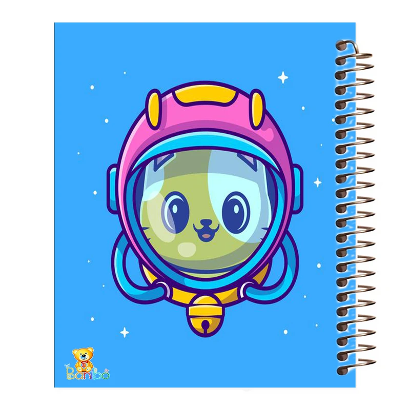 دفتر نقاشی 50 برگ بانیبو مدل گربه قواص کد 547