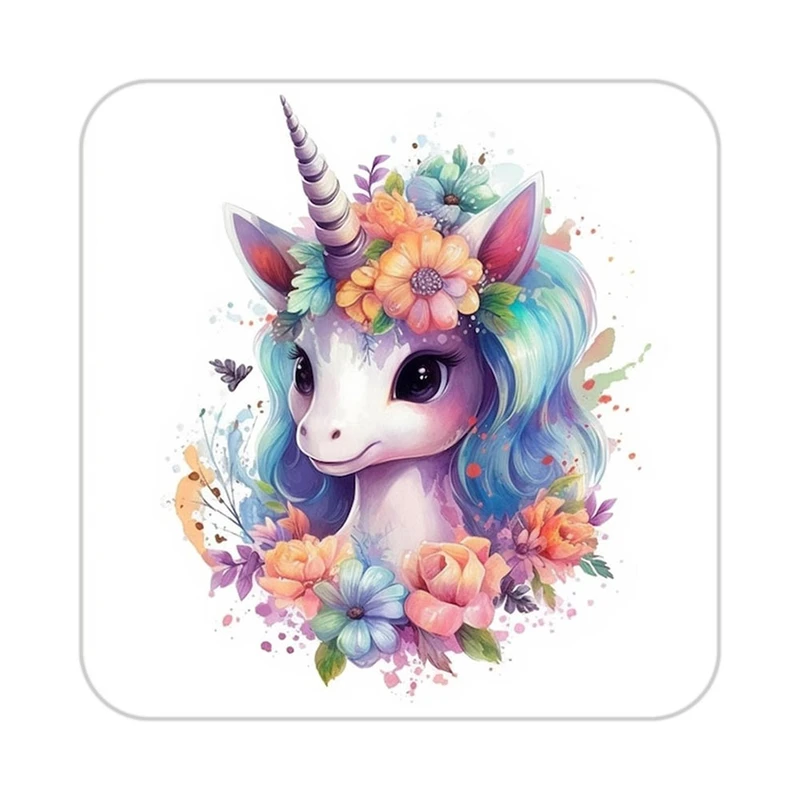 زیر لیوانی کاکتی طرح اسب تک شاخ و یونیکورن مدل mp32924