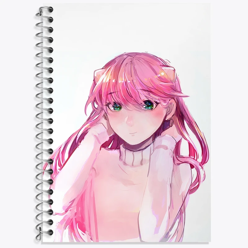 دفتر زبان 50 برگ خندالو مدل دو خط طرح لوسی انیمه الفن لید کد 32177