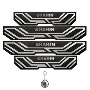 برچسب پارکابی خودرو مهدیار کد PKA2012 مناسب برای شاهین مجموعه 4 عددی به همراه جاکلیدی