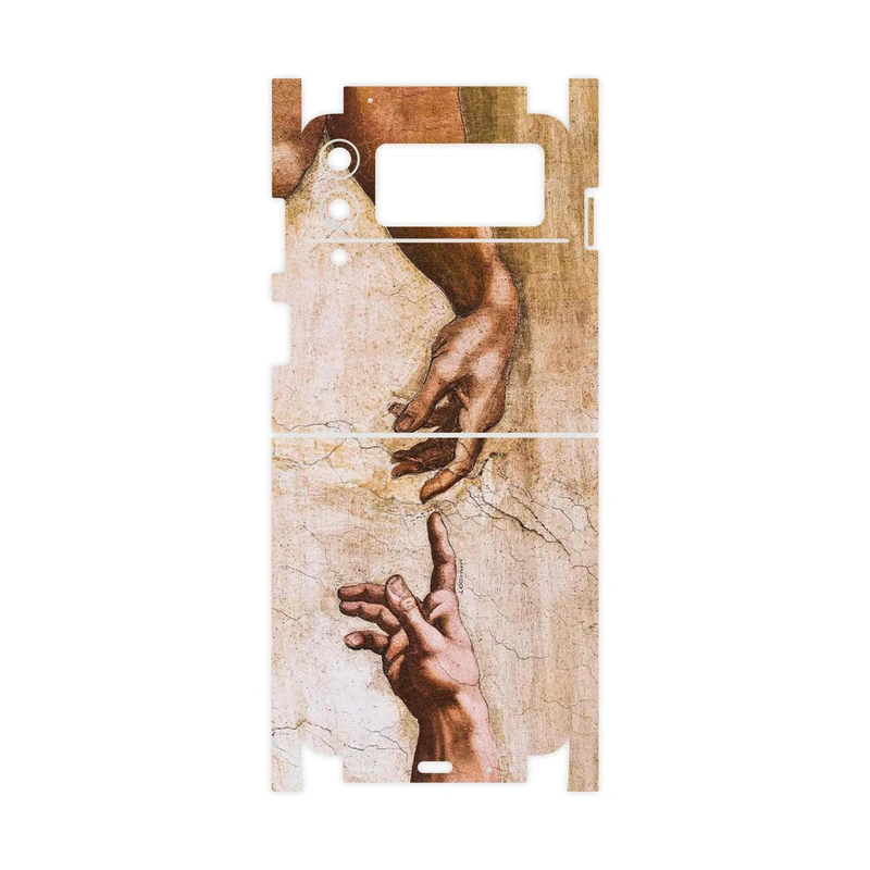 برچسب پوششی ماهوت مدل The Creation of Adam of MichelAnge-FullSkin مناسب برای گوشی موبایل سامسونگ Galaxy Z Flip3 5G