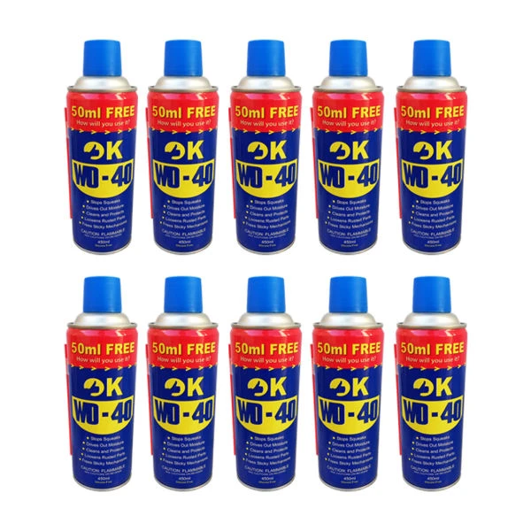 اسپری روان کننده اوکی مدل دبلیو دی فورتی حجم 450 میلی لیتر بسته 10 عددی