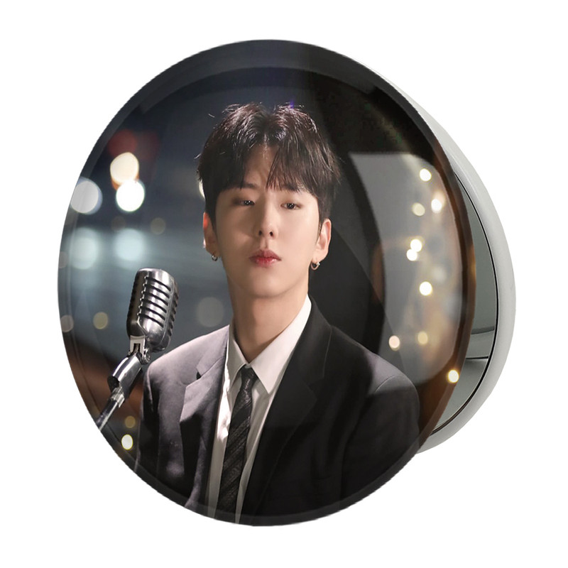 آینه جیبی خندالو طرح کیهیون گروه مانستا اکس MONSTA X مدل تاشو کد 12267 
