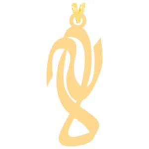 آویز گردنبند طلا 18 عیار زنانه الن نار مدل لاله 31179