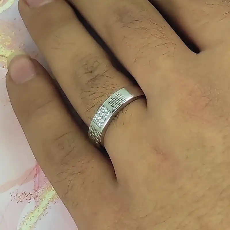 ست انگشتر نقره زنانه و مردانه سلین کالا کد 25