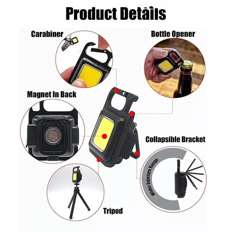 چراغ قوه جیبی مدل پروژکتور COB