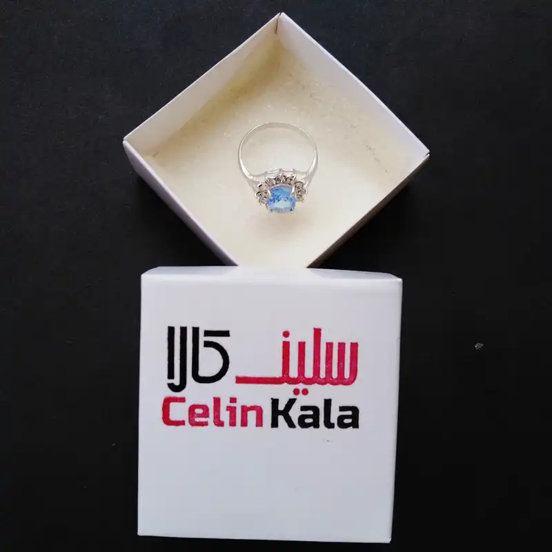 انگشتر نقره زنانه سلین کالا مدل توپاز کد ce-10