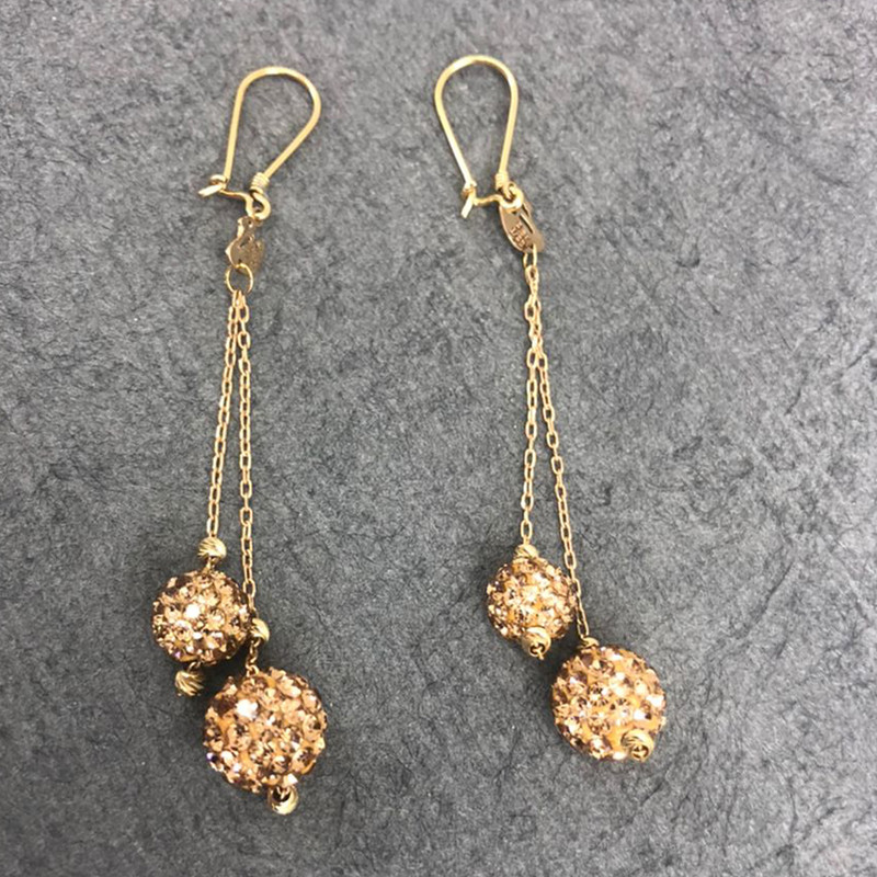گوشواره طلا 18 عیار زنانه دوست خوب مدل dk479 - 3