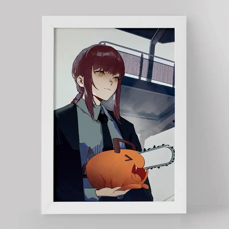 تابلو خندالو مدل ماکیما انیمه مرد اره ای کد 17942