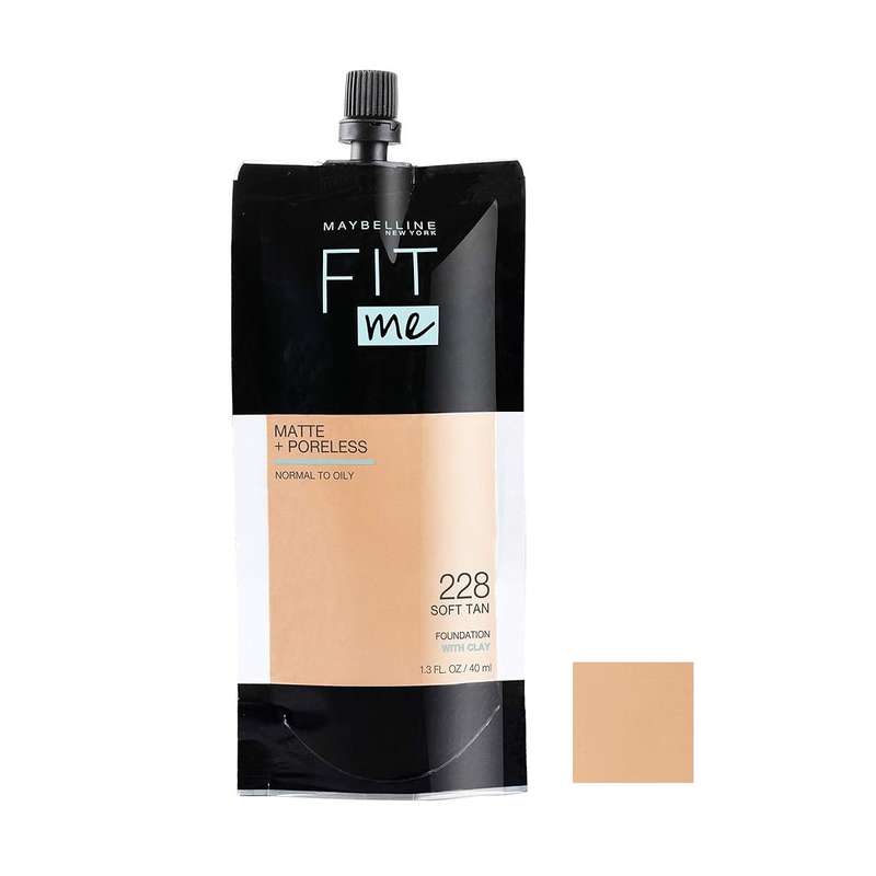 کرم پودر میبلین مدل fit me شماره 228 حجم 40 میلی لیتر کرم پودر میبلین مدل fit me شماره 228 حجم 40 میلی لیتر
