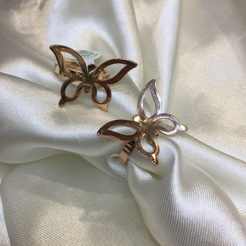 انگشتر دخترانه مدل پروانه 3