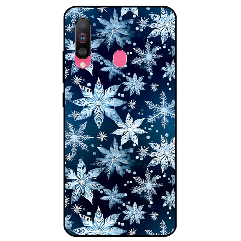 کاور مگافون طرح برف مدل 2824 مناسب برای گوشی موبایل سامسونگ Galaxy A60 / M40   