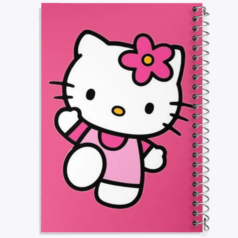 دفتر مشق 100 برگ خندالو طرح هلو کیتی (Hello Kitty) کد N1841