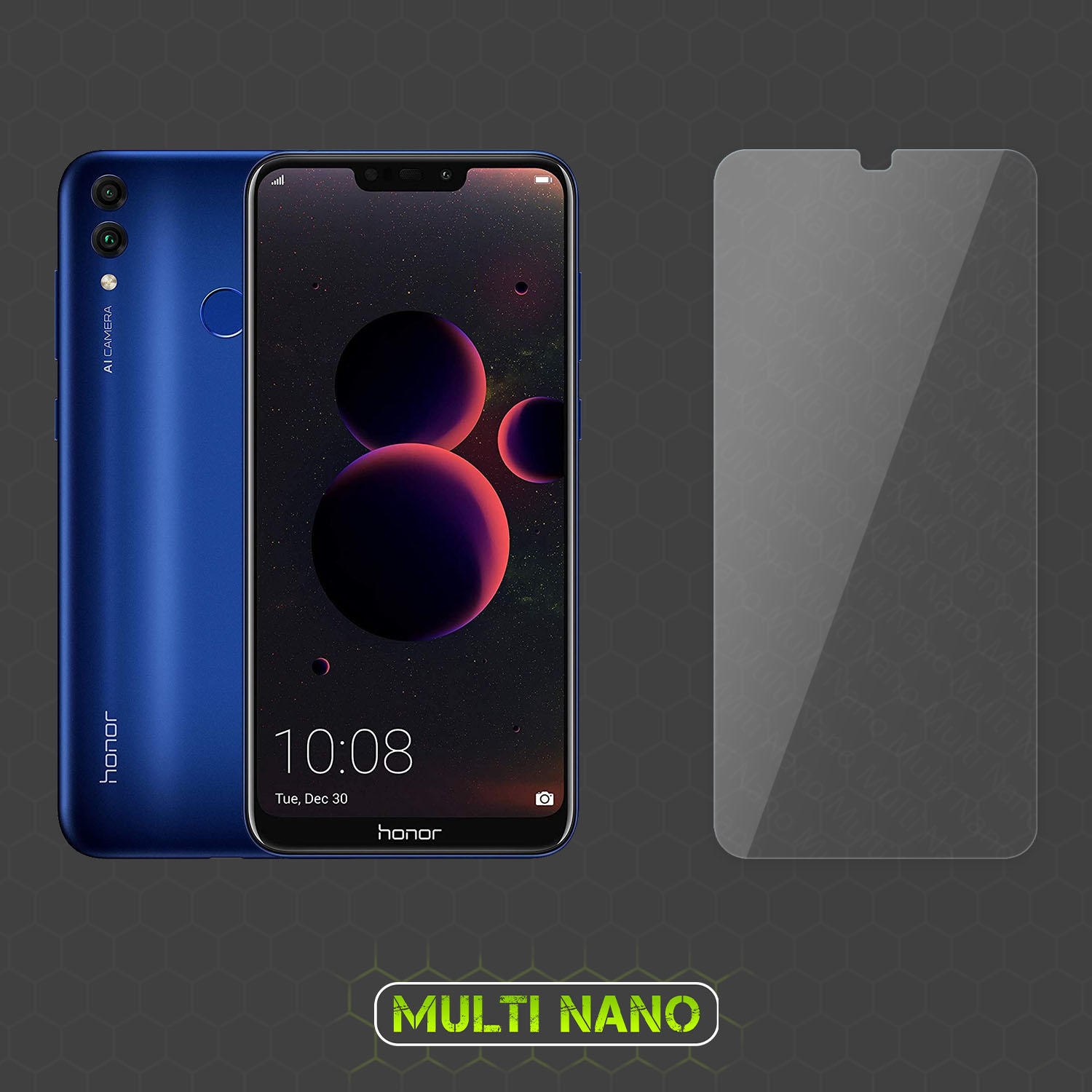 محافظ صفحه نمایش مولتی نانو مدل X-SFG مناسب برای گوشی موبایل آنر 8C به همراه برچسب پوششی