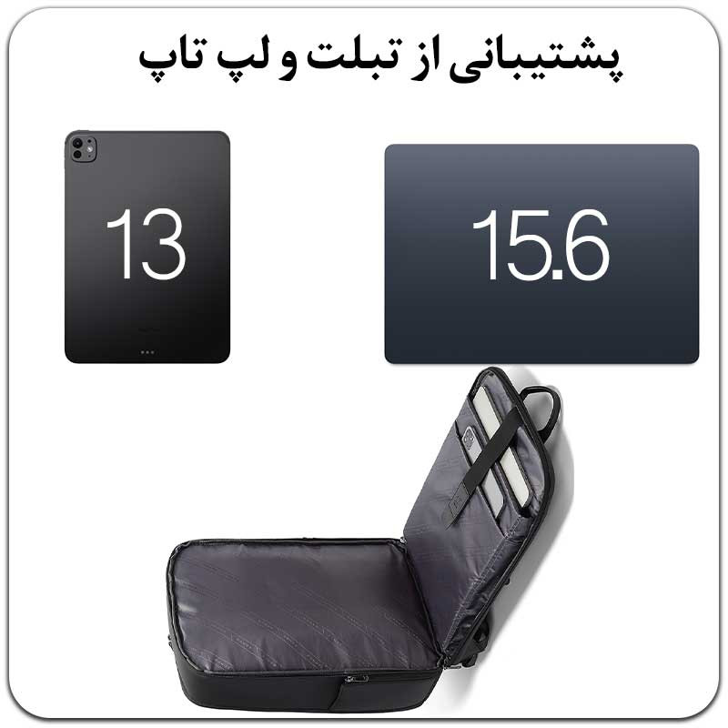 کوله پشتی لپ تاپ بنج مدل BG-2952 مناسب برای لپ تاپ 14.1 تا 15.6 اینچی