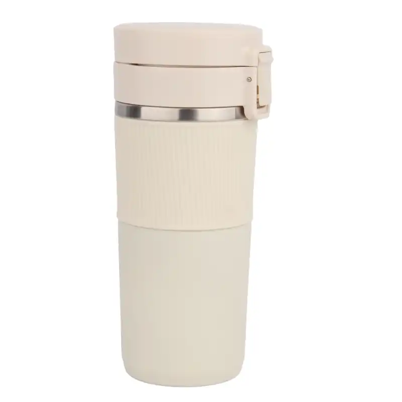 ماگ سفری مدل دور سیلیکونی قفل دار گنجایش 0.400 لیتر