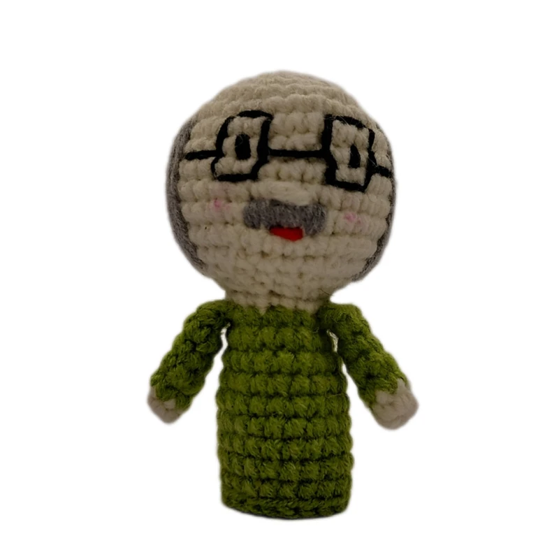 عروسک  بافتنی مدل انگشتی پدر بزرگ خانواده