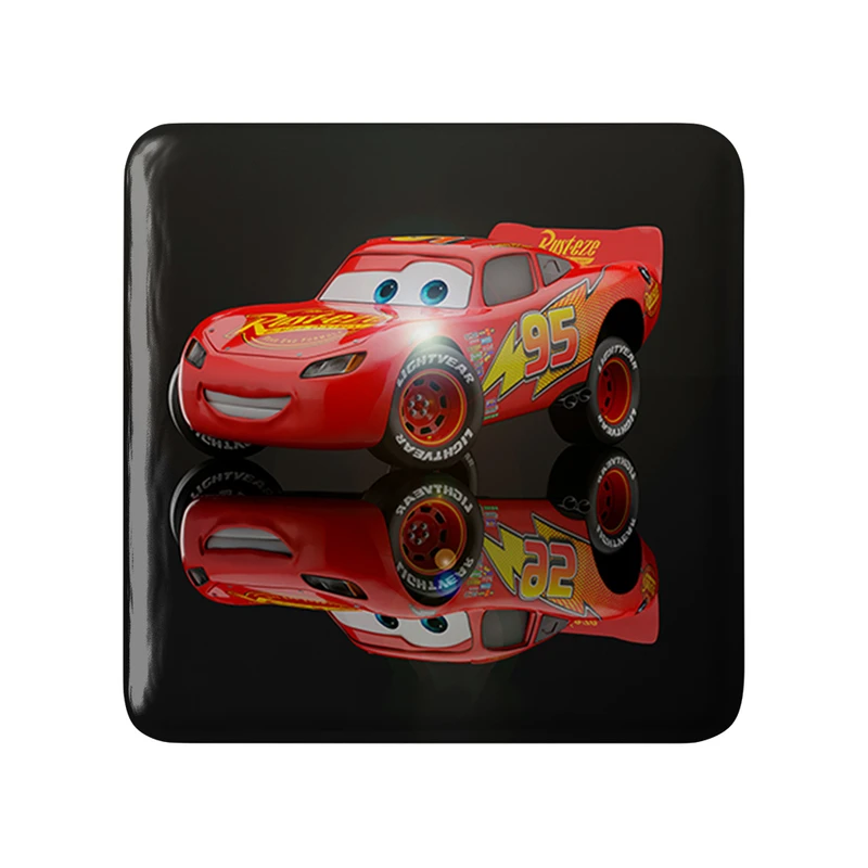 مگنت خندالو طرح ماشین ها (Cars) مدل مربعی کد 36522